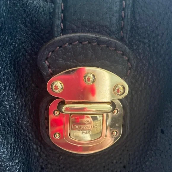 💎 HUGE XXL 💎 RARE GORGEOUS MAHINA LEATHER LOUIS VUITTON HOBO - Picture 6 of 15